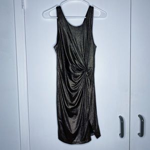 Metallic Knee-length Dress